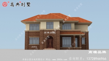 农村自建二层简欧住宅别墅
