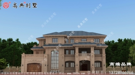 乡村三层欧式小洋楼，大户型设计图
