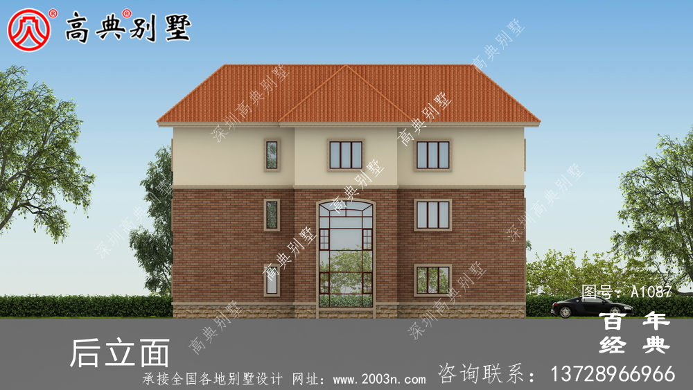 新农村建设三层复式住宅别墅设计图纸及效果图