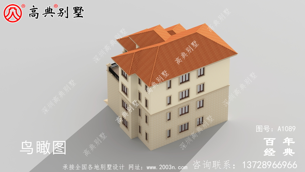 南方新農村三層住宅設計方案大全,戶型方正簡單