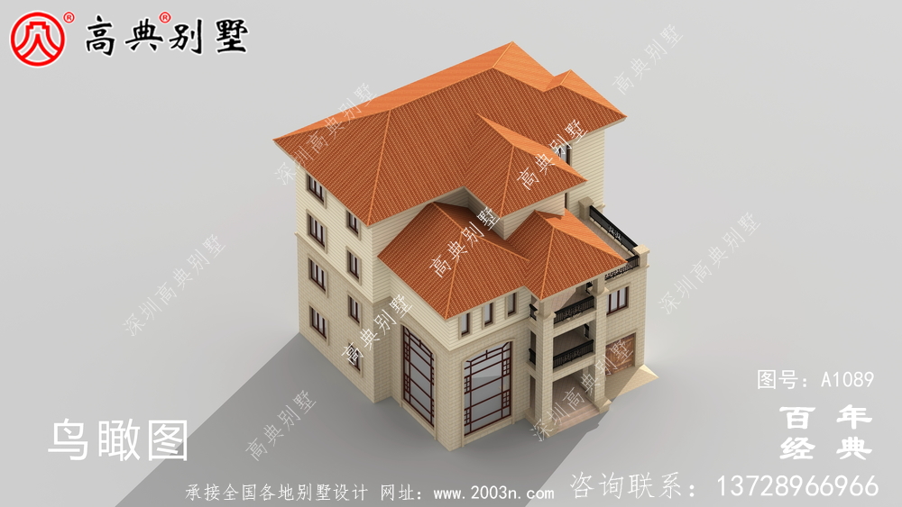 南方新農村三層住宅設計方案大全,戶型方正簡單