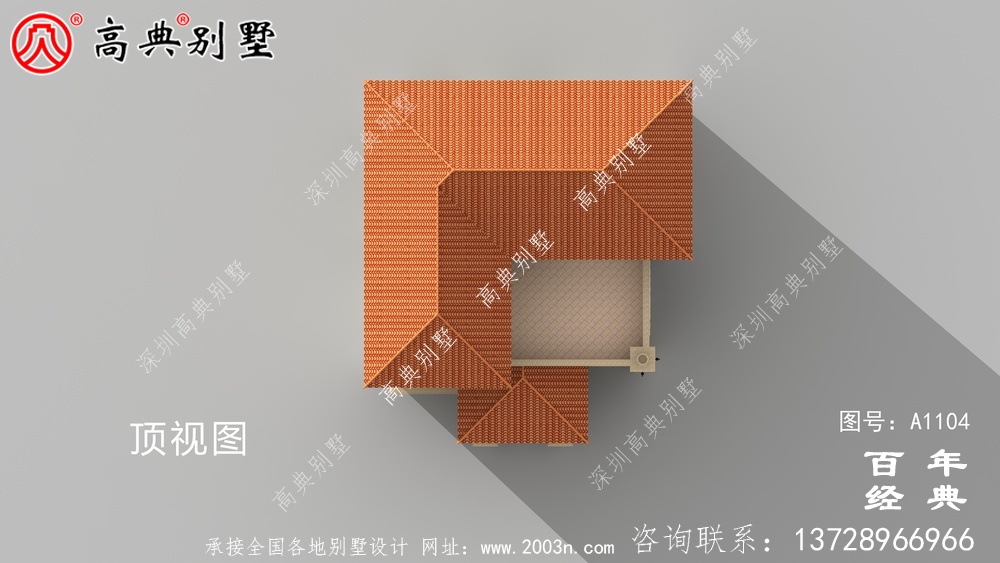 大氣的復式三層別墅房屋設計圖，房型非常好