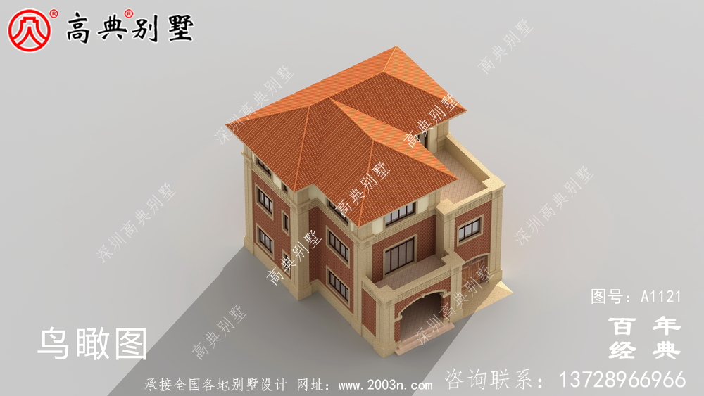 欧式三层建筑设计图中包含效果图,户型经典。