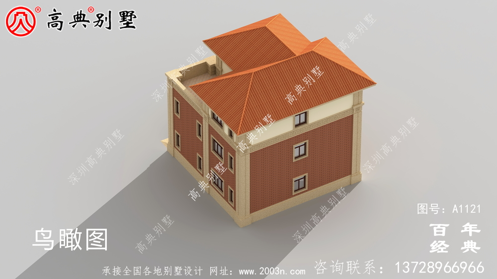 欧式三层建筑设计图中包含效果图,户型经典。