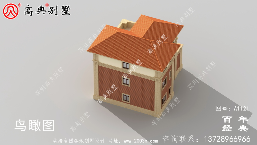 欧式三层建筑设计图中包含效果图,户型经典。