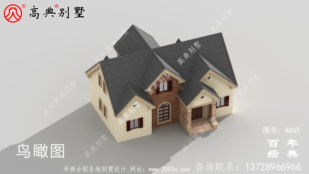 一楼乡村别墅设计家庭图纸,占地约146平方米,