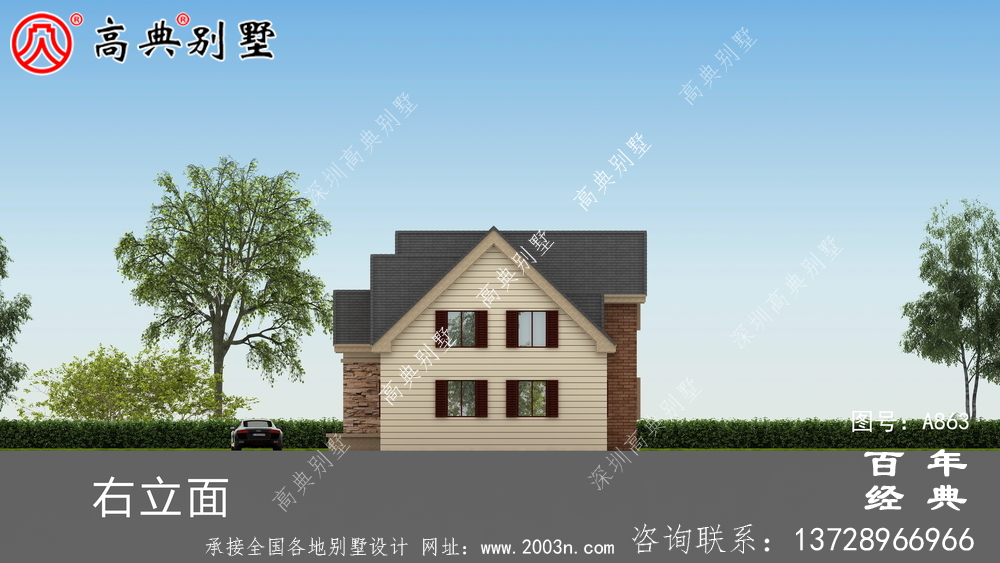一楼乡村别墅设计家庭图纸,占地约146平方米,