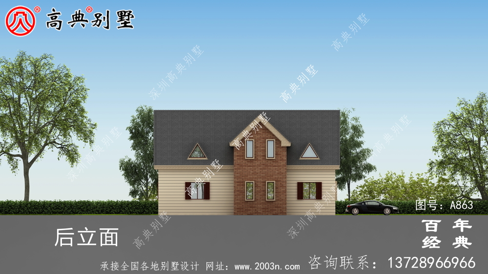 一楼乡村别墅设计家庭图纸,占地约146平方米,