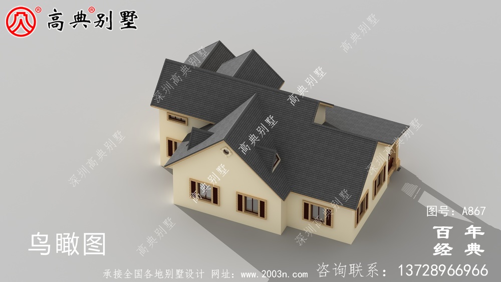 一层别墅的设计图包括效果图和农村自建阁楼的