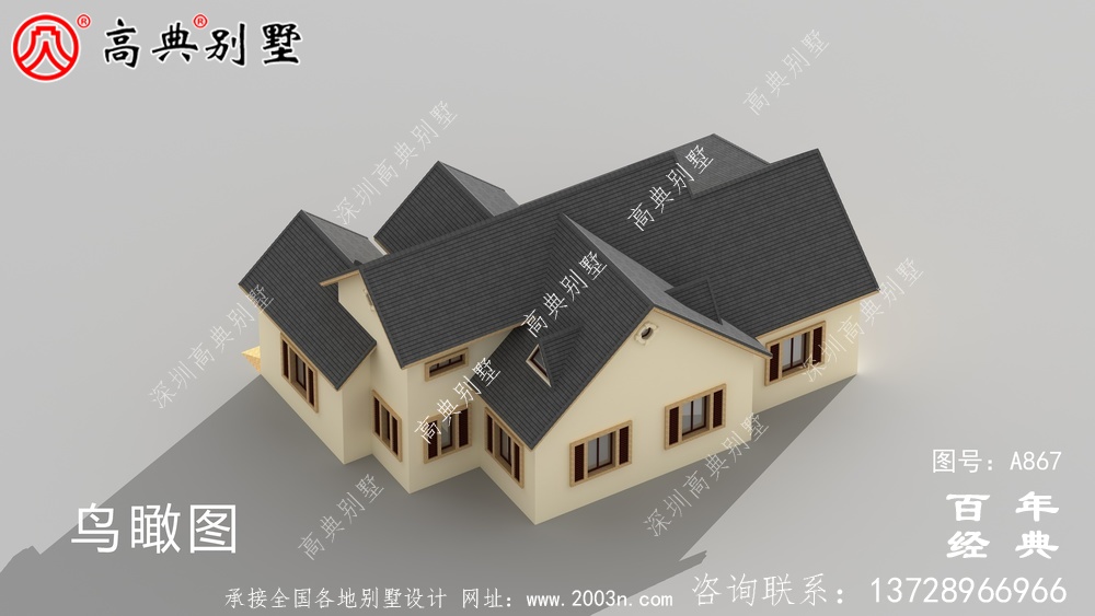 一层别墅的设计图包括效果图和农村自建阁楼的