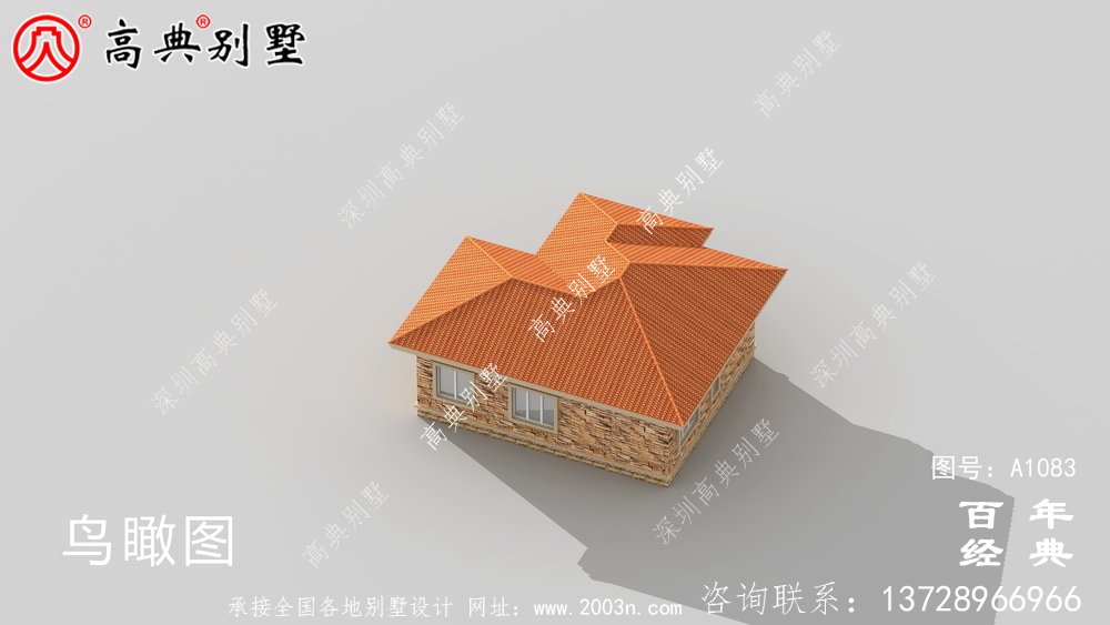預算10萬元的歐式一層別墅設計，農村一層自建住