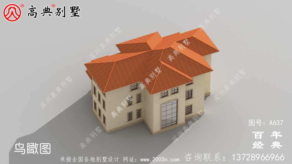 乡村自建欧式三层小楼图,简易易建,工程造价低。