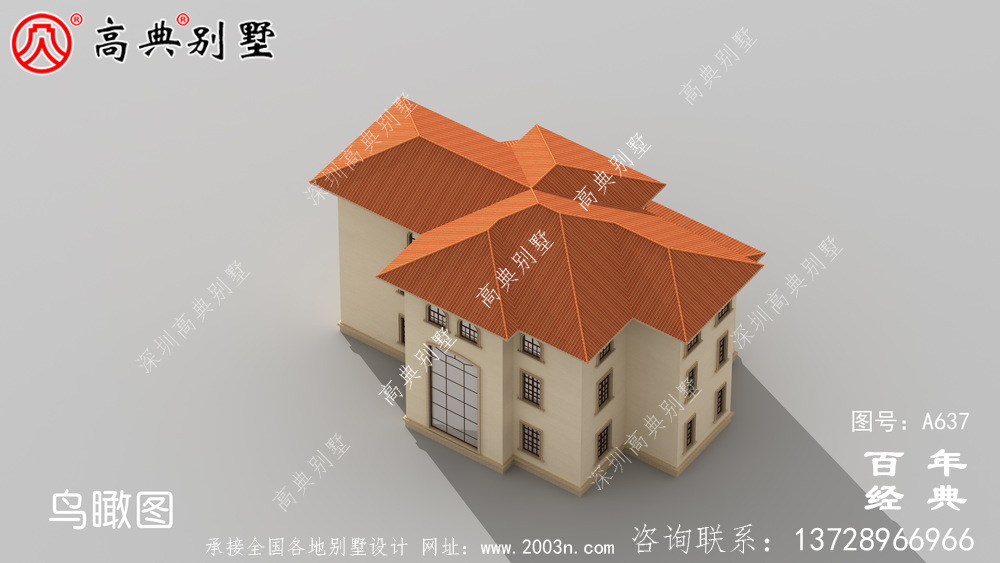 乡村自建欧式三层小楼图,简易易建,工程造价低。