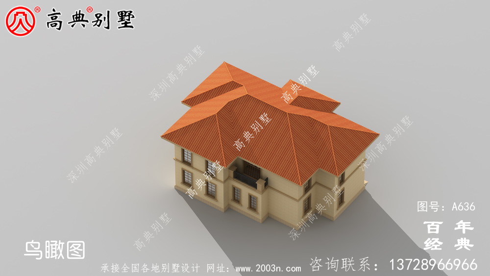 适用型乡村205平方米二层楼房设计图,精巧美观