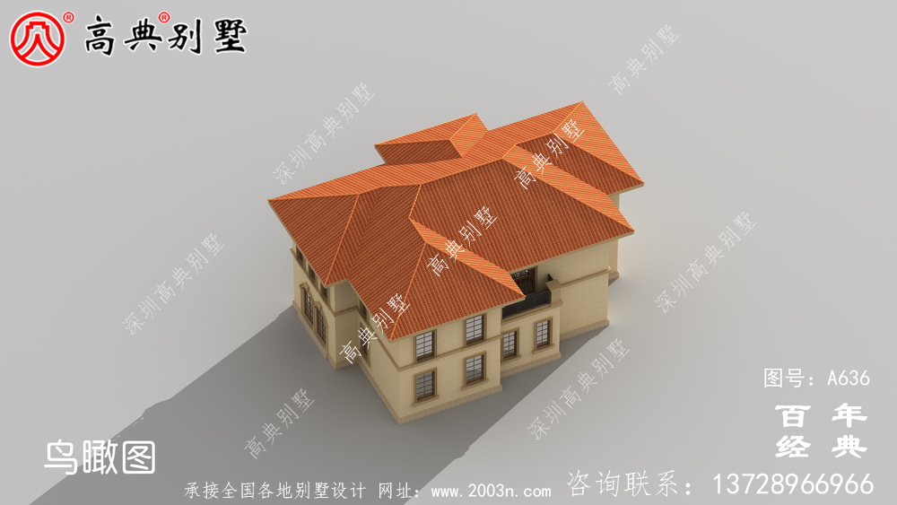 适用型乡村205平方米二层楼房设计图,精巧美观
