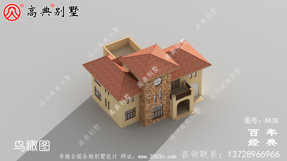 欧式二层楼房设计图,外型美观室内布局合理