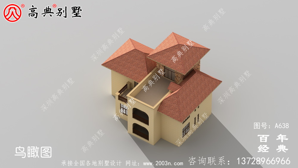 欧式二层楼房设计图,外型美观室内布局合理
