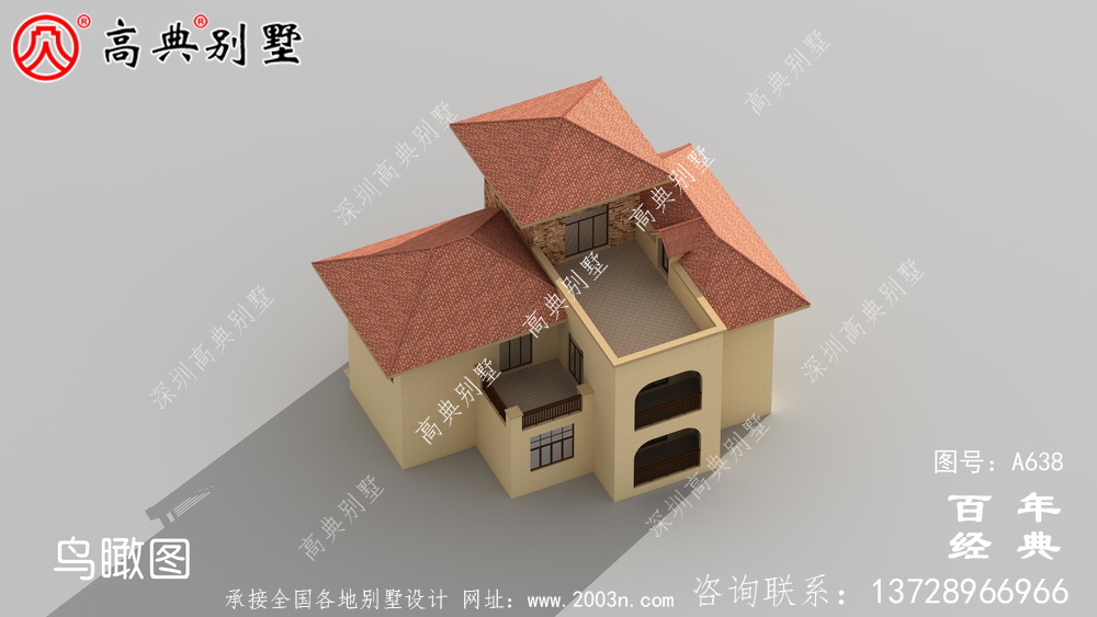 欧式二层楼房设计图,外型美观室内布局合理