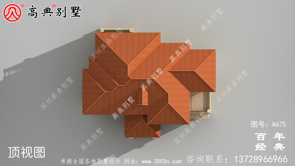 独栋别墅样式二层自建房设计图,外型图时尚潮流