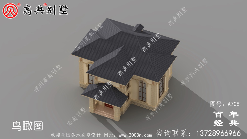 二层小别墅设计图,含设计效果图,简欧风