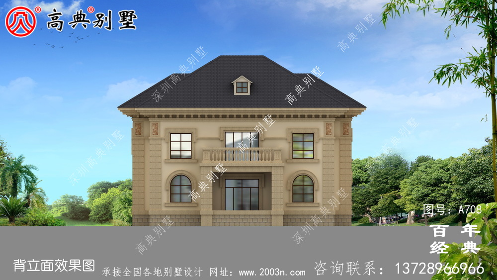 二层小别墅设计图,含设计效果图,简欧风