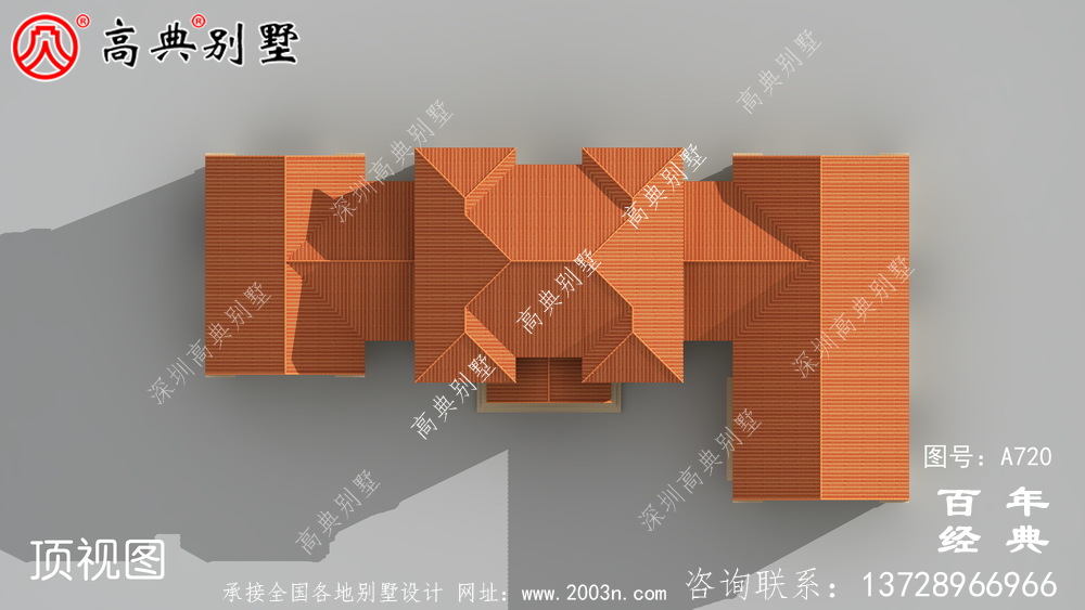 占地517平的豪华二层别墅设计图及效果图,外观有格调
