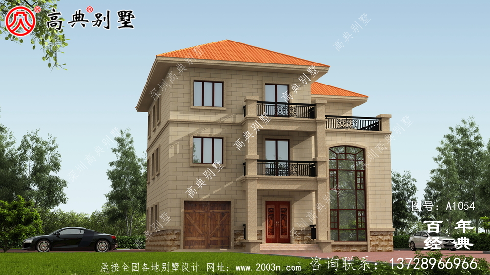 三层新农村住宅房屋设计图,温暖美观大方的房型