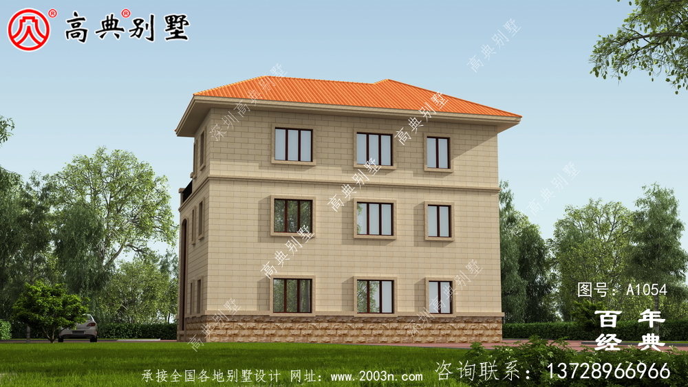三层新农村住宅房屋设计图,温暖美观大方的房型