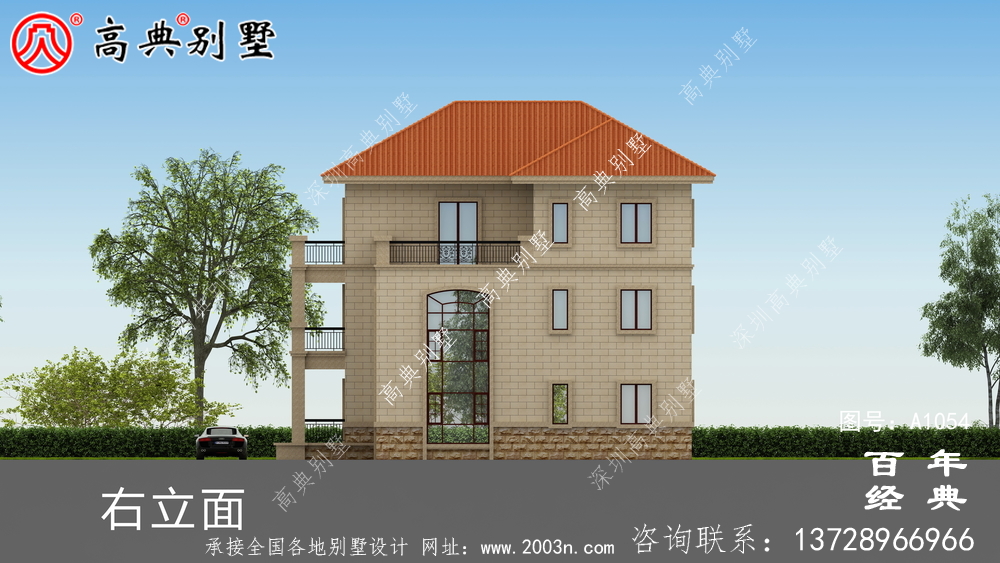 三层新农村住宅房屋设计图,温暖美观大方的房型