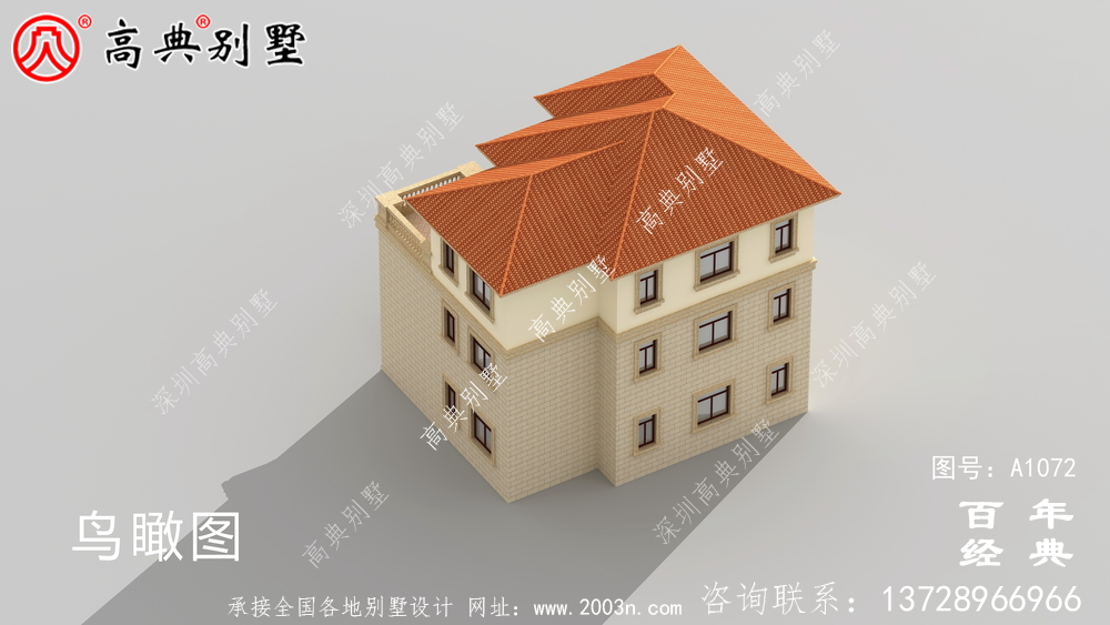 欧式三层别墅设计纸带效果图,全套施工方案