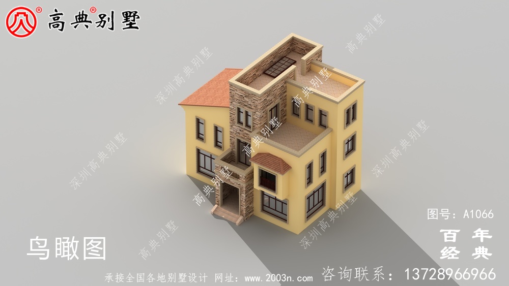 美丽的乡村欧式三层小楼设计,简约大气。
