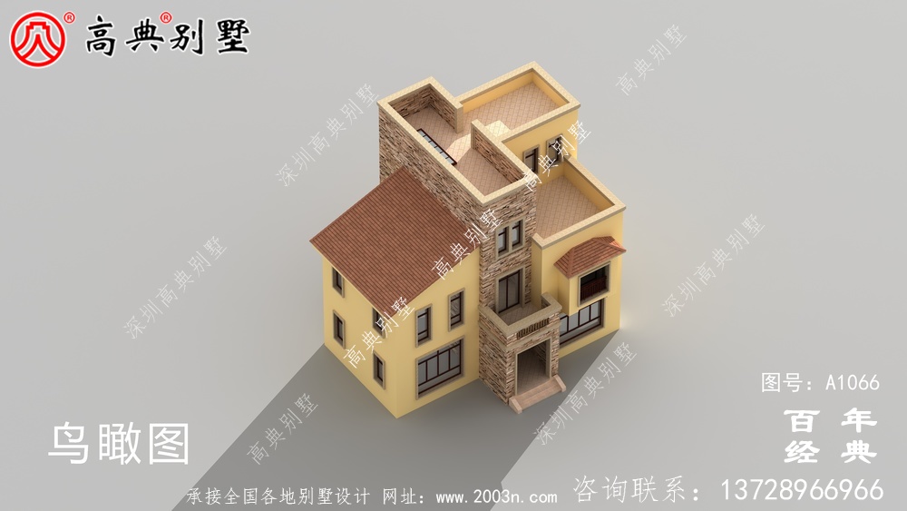 美丽的乡村欧式三层小楼设计,简约大气。