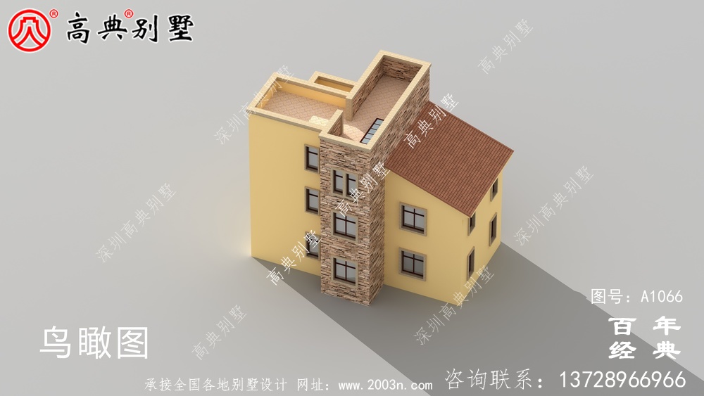 美丽的乡村欧式三层小楼设计,简约大气。