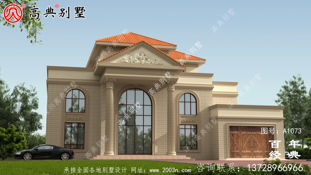 乡村三层楼房设计图,简欧风格经典大气