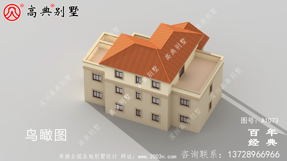 乡村三层楼房设计图,简欧风格经典大气