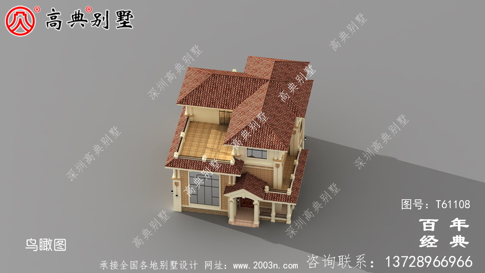 三层复式别墅设计计划方案,整套设计图纸+设计效果图