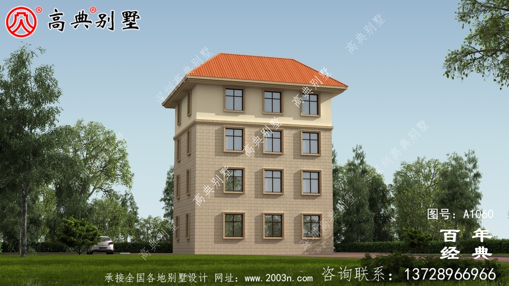 111平方米新農村四層住宅設計圖，自建精選