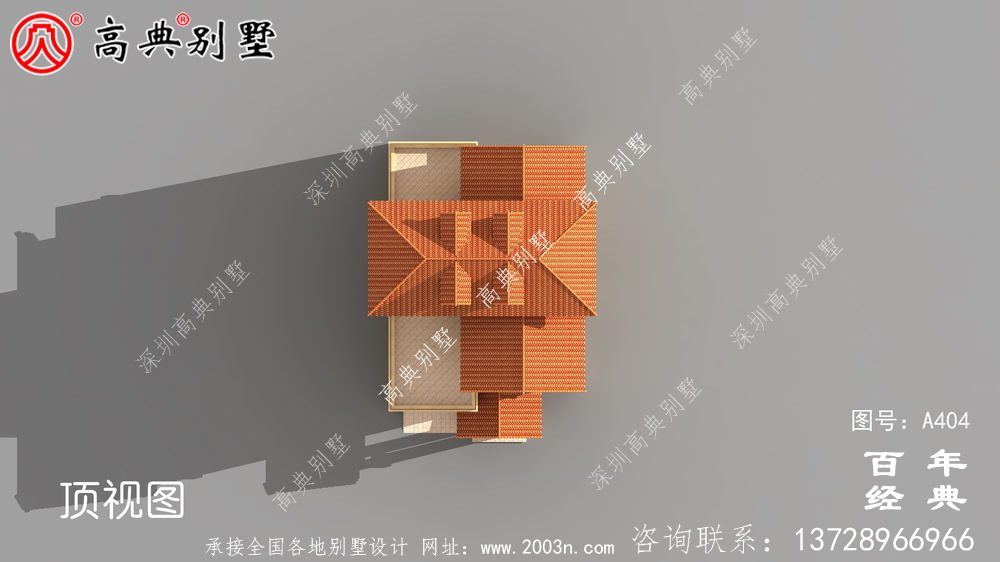 四層豪華歐式別墅自建建筑設計圖，效果圖及全套施工圖。