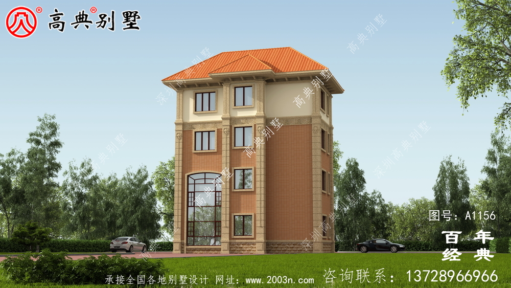 四樓簡易新農(nóng)村房屋設(shè)計(jì)圖紙，成本低廉，適合農(nóng)村建設(shè)