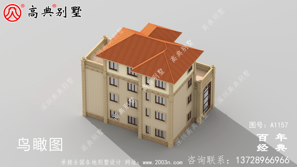 農村四層建筑設計圖，包括外觀圖，推薦自建四層建筑使用
