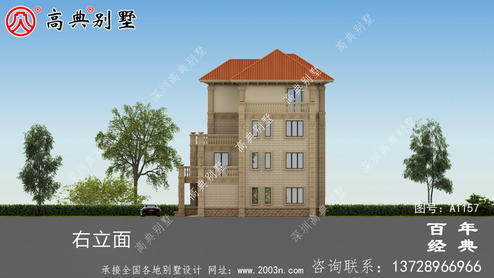 農村四層建筑設計圖，包括外觀圖，推薦自建四層建筑使用