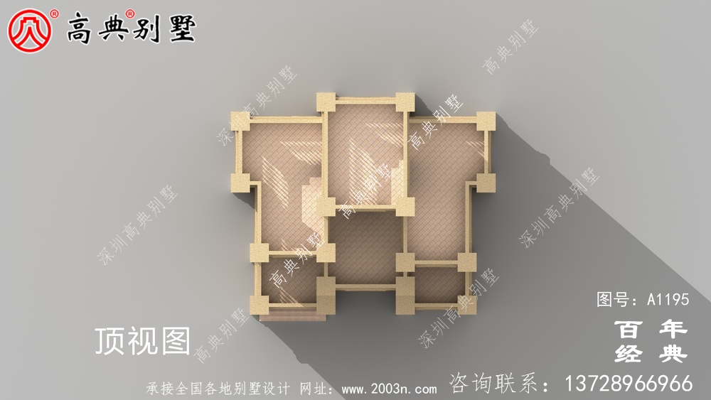 168平方米新农村四层住宅设计图纸及效果图