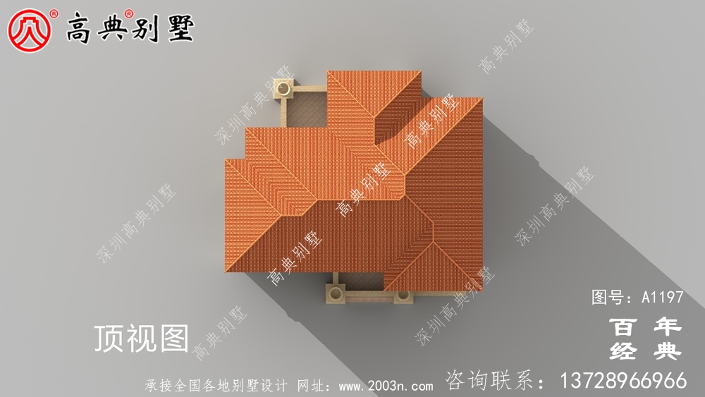 大氣豪華的四層別墅設計圖，占地面積147平方米