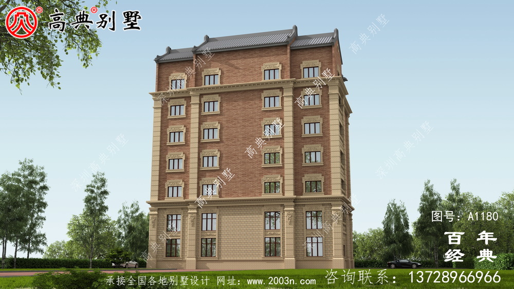 347平方米农村法式别墅设计,包括全套施工图