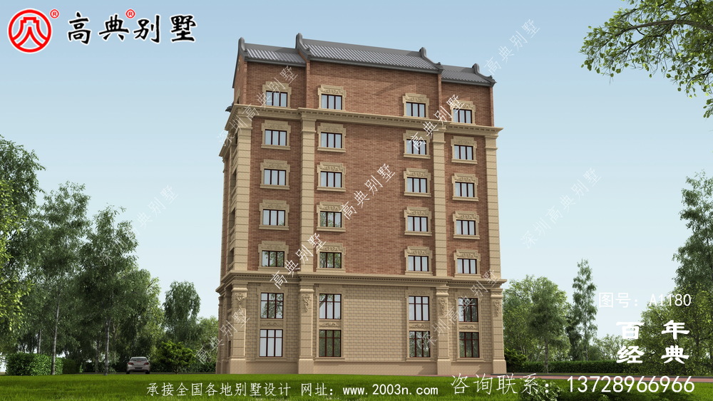347平方米农村法式别墅设计,包括全套施工图