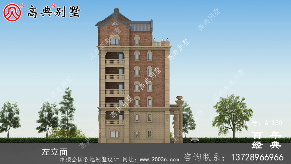 347平方米农村法式别墅设计,包括全套施工图