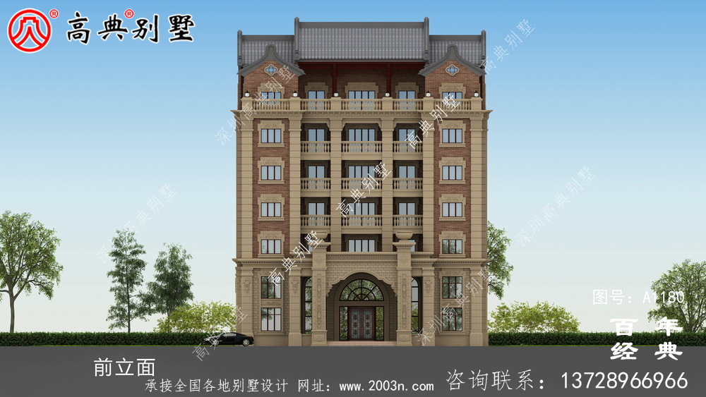 347平方米农村法式别墅设计,包括全套施工图