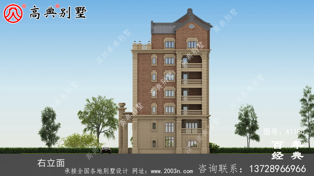 347平方米农村法式别墅设计,包括全套施工图