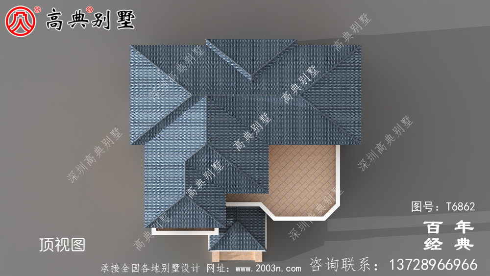 农村五层建筑设计,占地743平方米,欧式高端大气