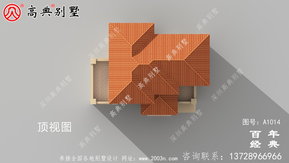 农村欧式三层住宅设计图纸,带阳台和车库